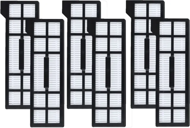 PolkaHome PolkaHom® Set van 6 HEPA Filters Vervanging Geschikt voor Eufy X10 Pro Omni Robotstofzuiger – Filter voor Robotstofzuiger – Accessoire Wit