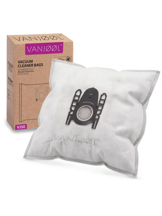 VANJØØL VANJOOL® Stofzuigerzakken Geschikt voor Bosch & Siemens Type D/E/F/G/H – BBZ41FGALL / SI52 / G ALL – 10 Stuks – PowerProtect Compatibel & Sterke Filtratie