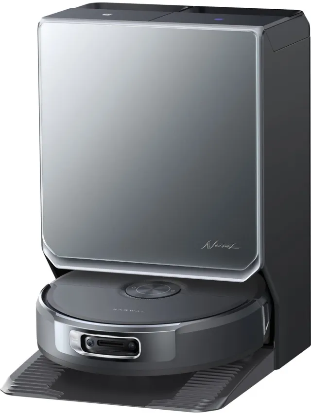 Narwal Flow 2 Complete Robotstofzuiger met Dweilfunctie - 31.000 Pa - Zelfreinigend all-in-one Basisstation - Zwart - Met Extra Accessoires