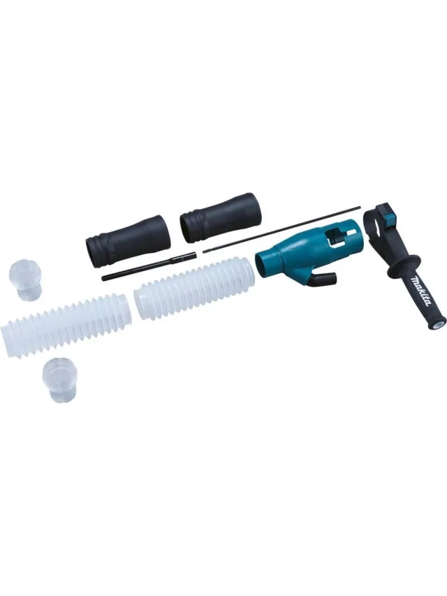 Makita Stofafzuigadapter boren/breken (set) - 195866-2 Blauw