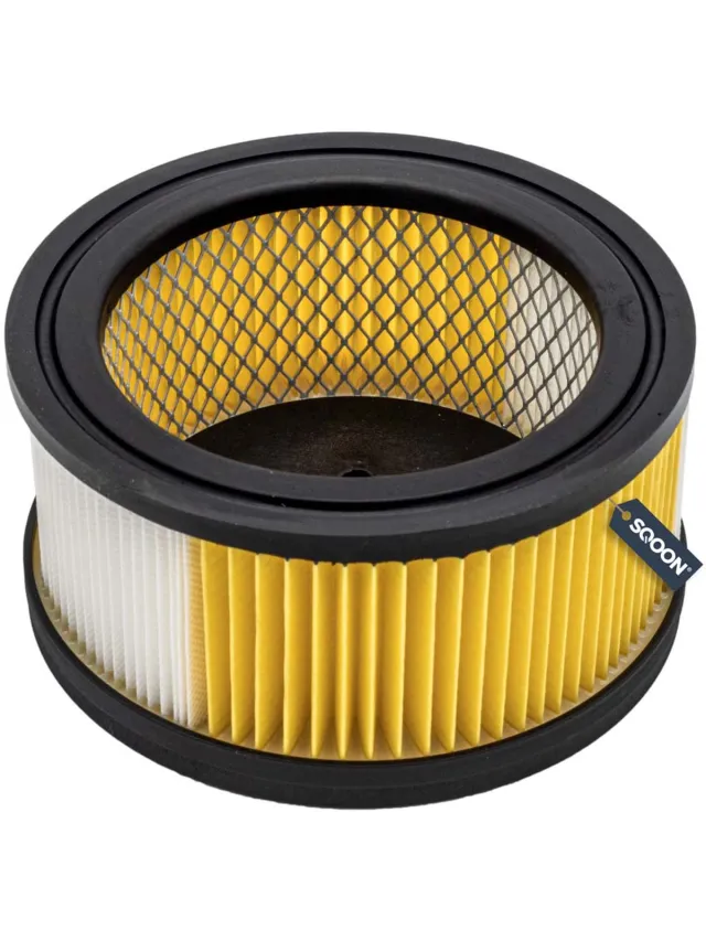 SQOON Filter geschikt voor Kärcher WD 4 & WD 5 series – Vervangt origineel 6.414-960 Geel