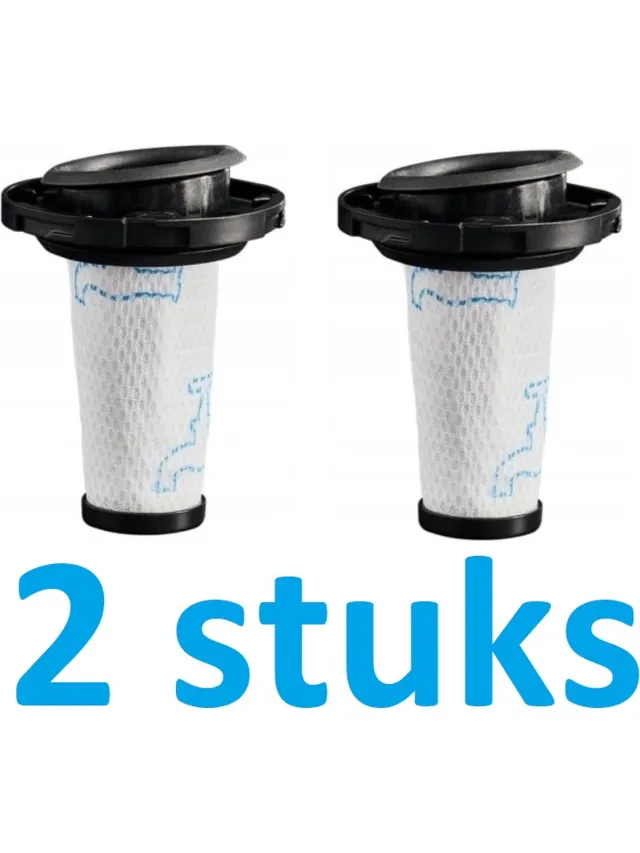 compatibel met Tefal / Rowenta 2 x filter voor TEFAL X-Force FLEX 9.60 AQUA TY20C4, X-Nano - Hoogwaardige vervanging - ROWENTA X-FORCE FLEX 9.60 AQUA TY20C7 - X-Force Flex 9.60 animal careTY2079 - X-FORCE FLEX 9.60 AQUA TY20C4 - Tefal X-Nano TY1129 - Tefal X-Force Flex 9.60 TY2039 Wit