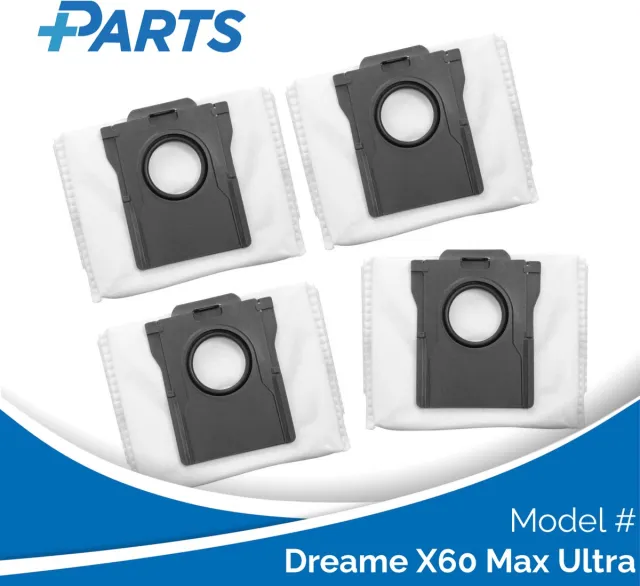 Plus.Parts Dreame X60 Max Ultra Stofzakken (4 Stuks, Plus.Parts® alternatief voor RDB8) Overig