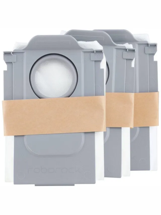 Roborock Originele stofzuigerzak (3 stuks) voor Qrevo S Pro/QV 35A/QV35S/Saros 10R/Saros 20/Saros 20 Sonic/Qrevo Curv 2 Pro/Qrevo Edge 2/Qrevo S5V/Qrevo 2 Pro robotstofzuiger