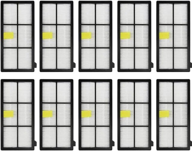 Inf 10-pack stofzuigerfilters voor iRobot Roomba 860/870/871/880/960/980 Wit