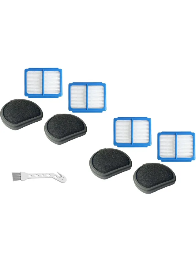 Replacements filters geschikt voor de AEG QX9 steelstofzuiger - 9-delig Blauw