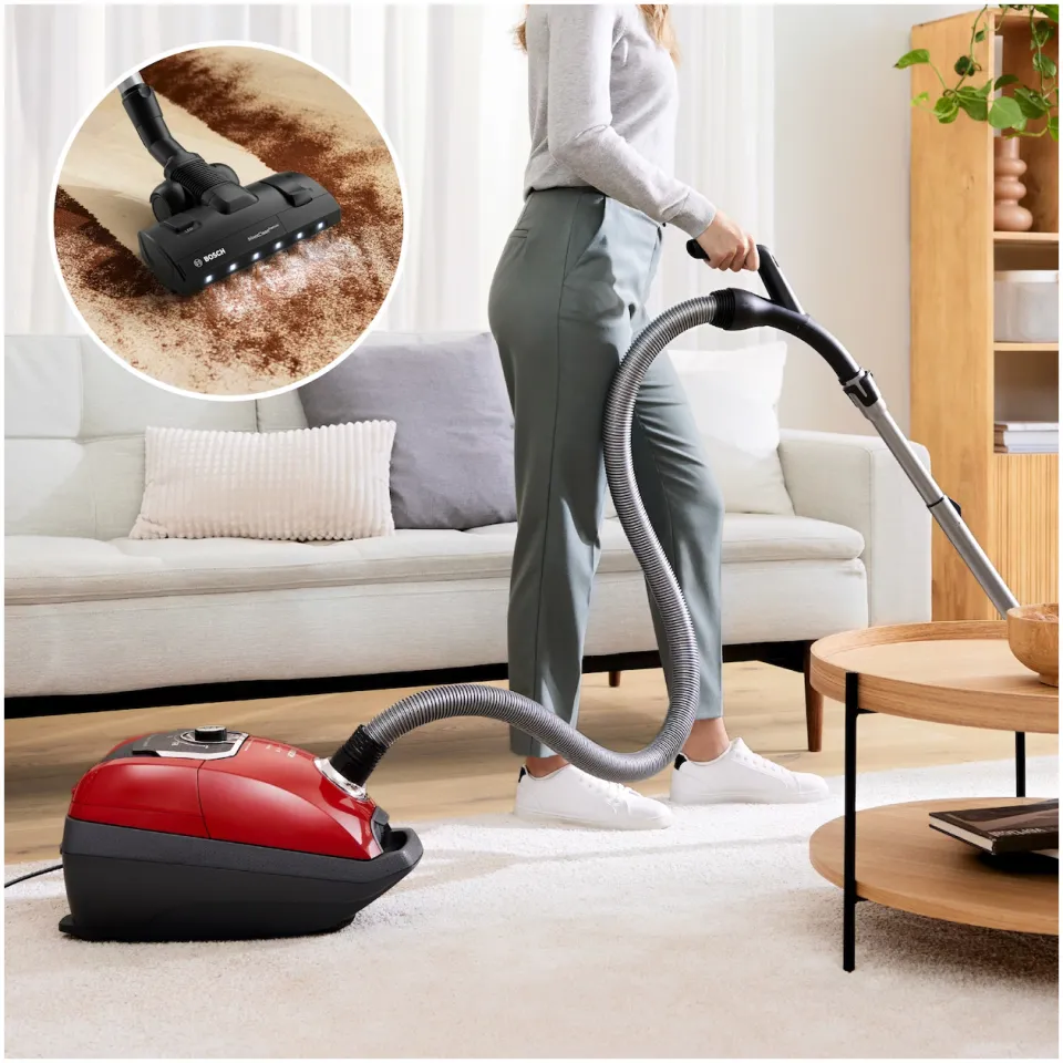 Bosch BGB8PET0L stofzuiger rood, foto 2