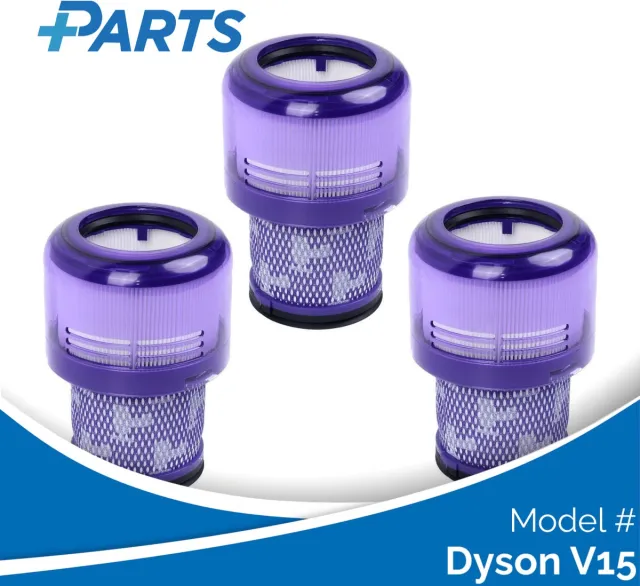 Plus.Parts Dyson V15 Filters (3 Stuks, Plus.Parts® alternatief voor 970013-02) Overig