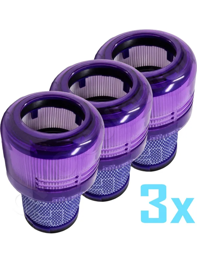 Owo collection filter geschikt voor Dyson V12 sv20 sv26 sv30 sv46 - 3 stuks paars