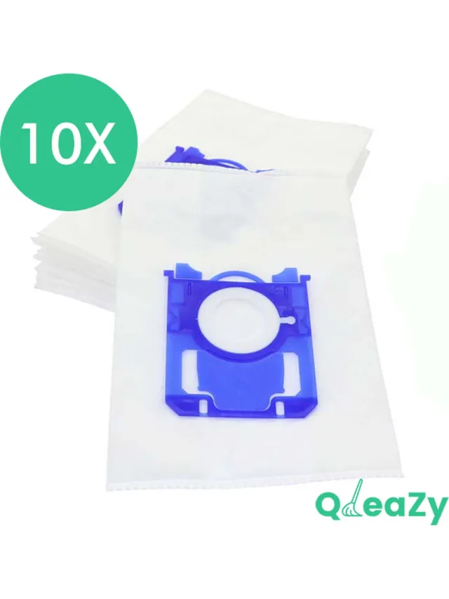 QleaZy Top kwaliteit Stofzuigerzakken - Geschikt voor Philips Sbag 3D - 10 stuks