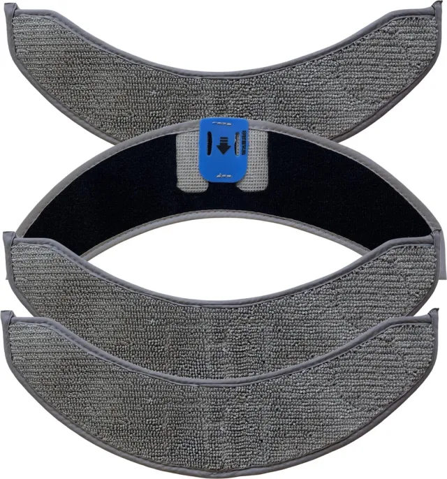 Phonillico Veeg voor iRobot Roomba Combo J9 J9+ J7 J7+ [Set 4] Herbruikbare wasbare dweil Grijs