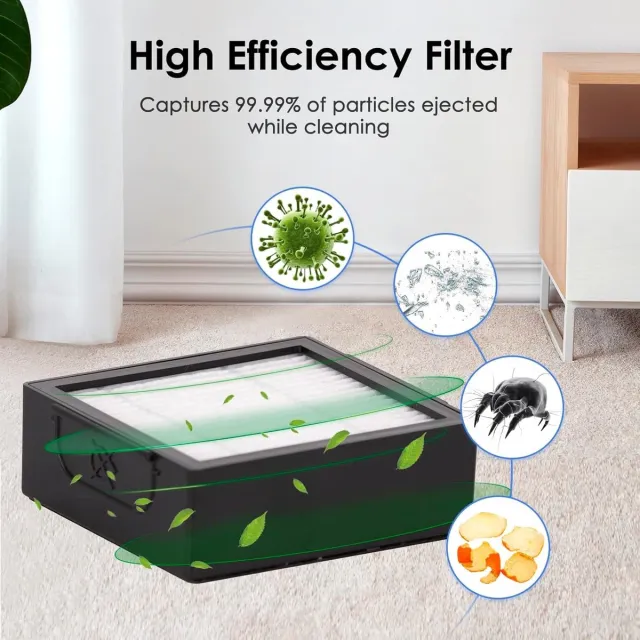 MarQuito.nl HEPA-Filter iRobot Robotstofzuiger Combo J7+ plus/ Combo j9+/ Combo 10 Max (***NIET VOOR Roomba i7 i7+ J7 j7+ Plus i3 i3+ i2 i2+ i1 i1+ i4 i6 i6+ i8 i8+ E5 E6 E7, EVO, E I & J-serie***) Wit