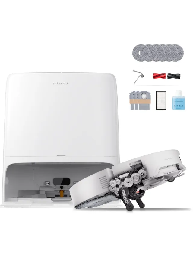 Roborock Saros 20 Neo-Robotstofzuiger Met Dweilfunctie-36000Pa-AdaptiLift Chassis 3.0-Kan drempels tot 8,8 cm-RetractSense Navigatiesysteem-7.95 cm Ultraslank Ontwerp-FlexiArm-technologie-100℃ Warmwatermopwas–Zelfreinigend Station&Anti-Klit Borstels Wit