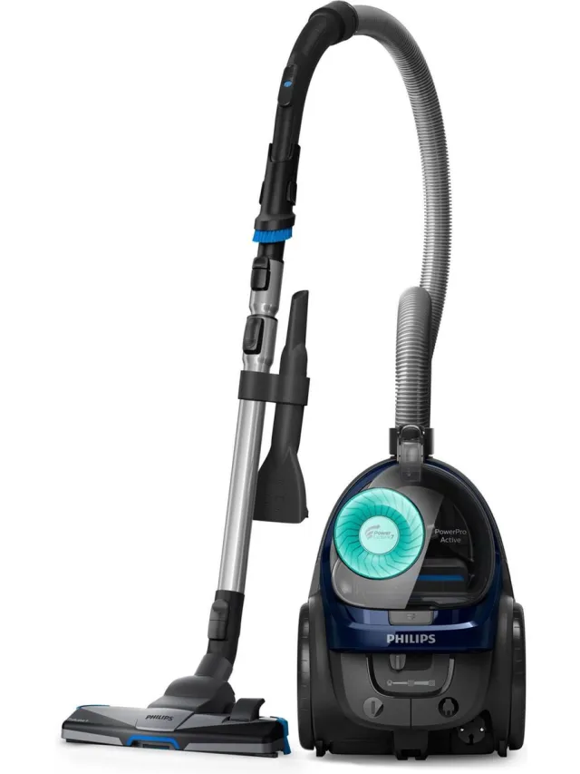 Philips Stofzuiger zonder Zak FC9556/09 - Alle Vloertypen - Sterke Zuigkracht - Met HEPA 13 Allergiefilter - 3 Extra Mondstukken - Blauw Donker blauw
