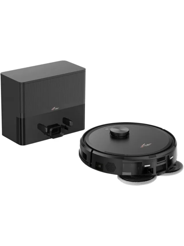 Zoef Robot Bep 5.0 robotstofzuiger met dweilfunctie - robotstofzuiger met leegstation - geschikt voor dierenharen - roterende mops - 20.000Pa zuigkracht - robot vacuum - uitgebreide mapping - robotstofzuiger huisdieren - verschillende schoonmaakmodi Zwart