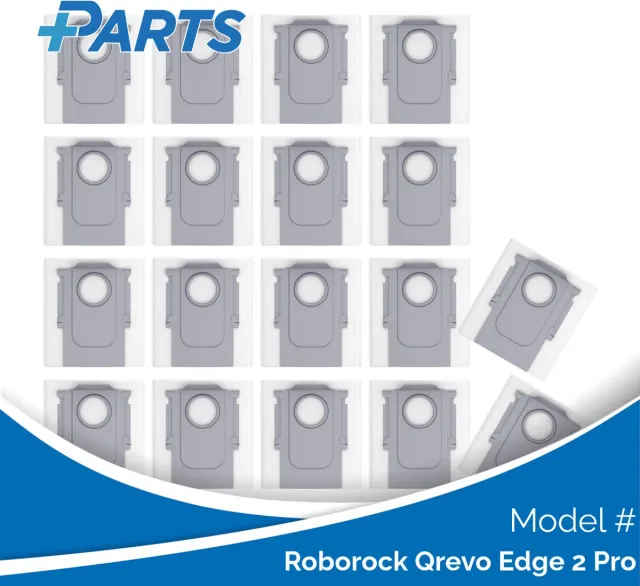 Plus.Parts Roborock Qrevo Edge 2 Pro Stofzakken (18 Stuks, Plus.Parts® alternatief voor 8.02.0239) Overig
