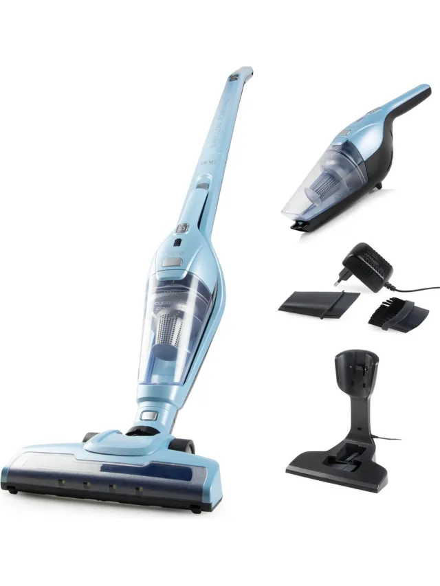 PRIMO PR507SV Steelstofzuiger Draadloos 2-in-1 - Stofzuiger Zonder Zak - Kruimelzuiger - HEPA Filter - Blauw