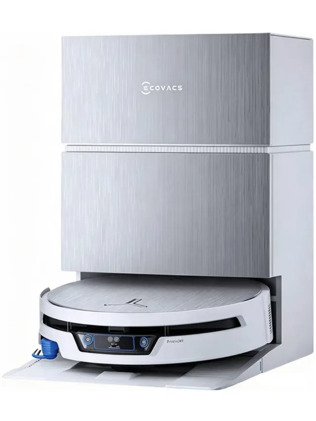 Ecovacs Deebot X12S Pro Omni - Robotstofzuiger Met Dweilfunctie - 27.000 Pa - 63°C Warm Water - Omni Station - AIVI 3D 4.0 - Wit