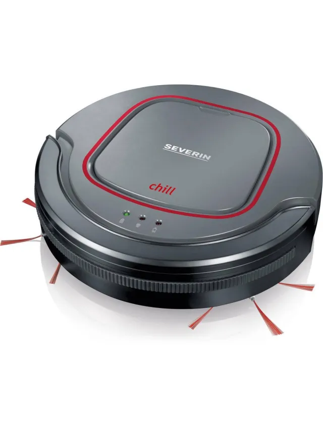 Severin Chill RB 7025 robotstofzuiger grijs platinagrijs, rood, zwart
