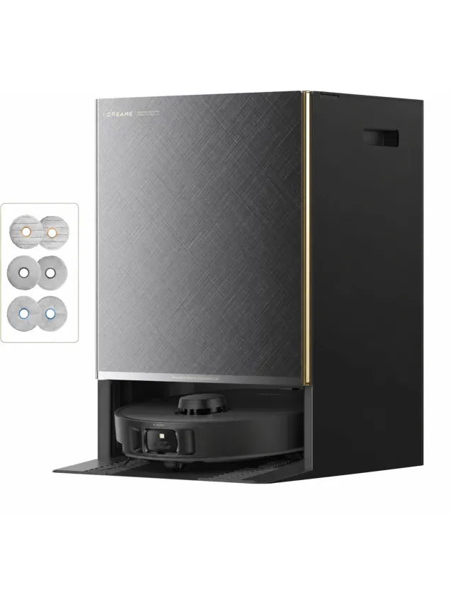 Dreame Matrix 10 Pro - Robotstofzuiger - Zwart - 30.000Pa -100°C Zelfreinigende dweil - 3 Schoonmaakmiddelen | Automatische dweilwissel - Anti-klit borstel huisdieren - Automatisch legen - Zelfreinigend station - Spraakbediening - Grote tank