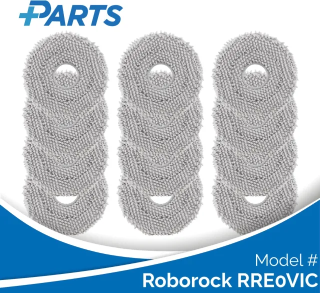 Plus.Parts Roborock RRE0VIC Dweilpads (12 Stuks, Plus.Parts® alternatief voor 8.02.0246) Overig