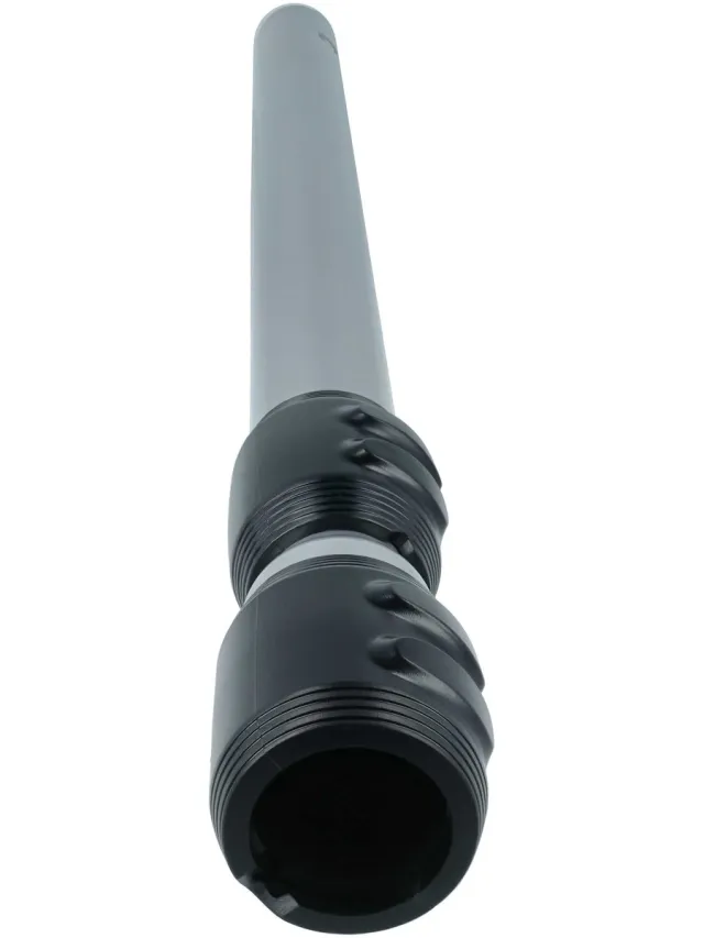 VHBW stofzuigerslang compatibel met Philips EasyClean FC8726/09, FC8727/09, FC8725/09 stofzuigers - 35 mm aansluiting, 56 - 86,5 cm, zwart/zilver