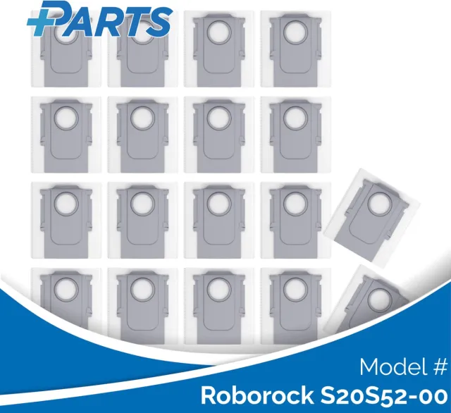 Plus.Parts Roborock S20S52-00 Stofzakken (18 Stuks, Plus.Parts® alternatief voor 8.02.0239) Overig