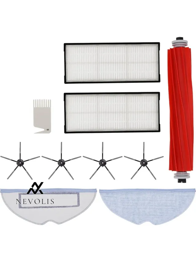 Nevolis Spare Parts Roborock S7 S7 MaxV S7 MaxV Ultra T7 T7S T7 Plus Main Brush Side Brushes HEPA Filters Mop Cloths Brush Total 10 Pieces S7 MaxV Ultra Accessories . 4pcs S7 Mop, 4 Pieces S8 Pro Ultra Mop, 8pcs S7 Mop, S7 Accessories, S8 Pro UItra Accessories
