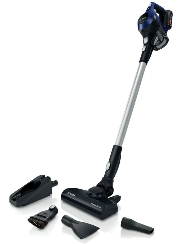 Bosch Unlimited 6 - Snoerloze Steelstofzuiger – Draadloos en zonder zak – Vacuum Cleaner – BBS611MAT – Blauw