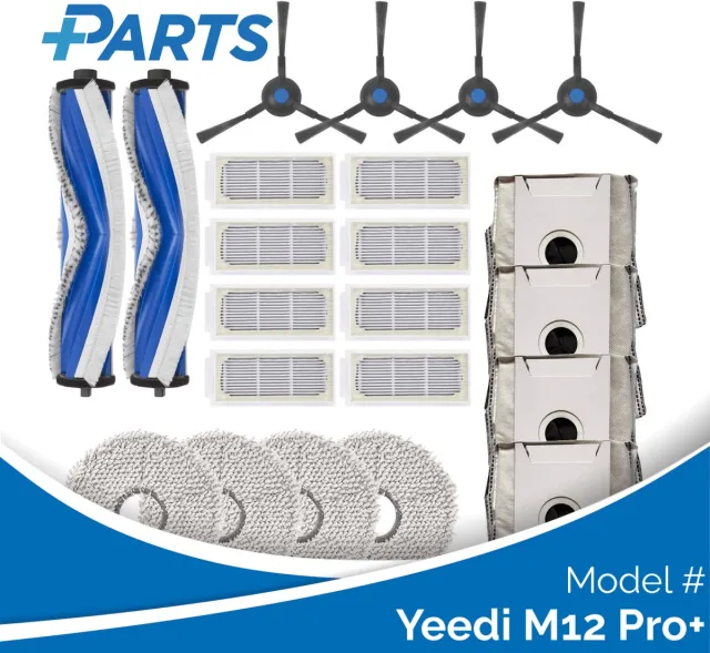 Plus.Parts Yeedi M12 Pro+ Onderhoudsset (Plus.Parts® alternatief voor DKT080142) Overig