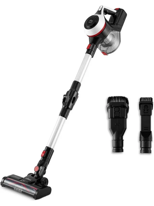UFESA inspire U3 Digital handstick stofzuiger met FLEXTUBE Zwart