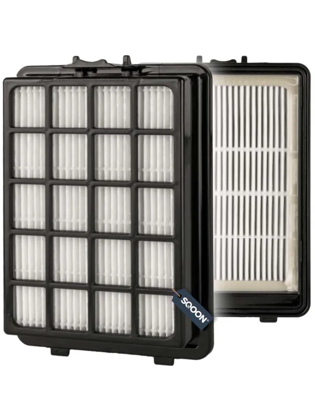 SQOON Stofzuigerfilter geschikt voor Samsung DJ97-01962A – HEPA-filter voor schone uitblaaslucht Wit