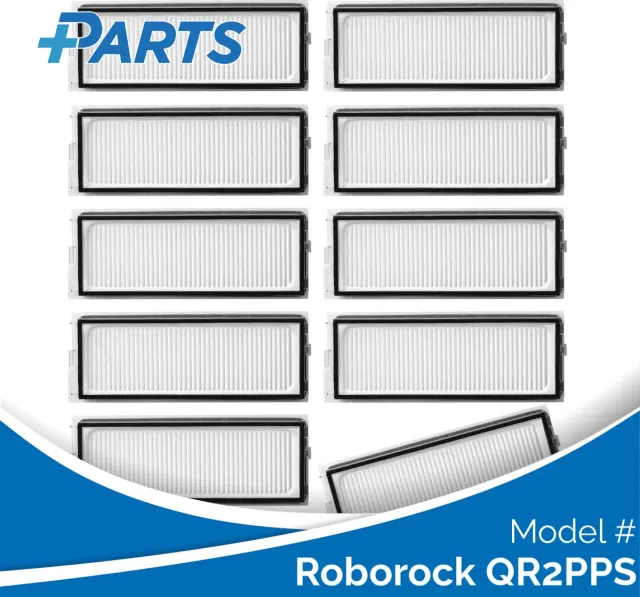 Plus.Parts Roborock QR2PPS Filters (10 Stuks, Plus.Parts® alternatief voor 8.02.0341) Overig
