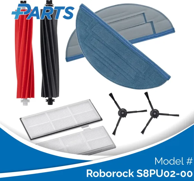 Plus.Parts Roborock S8PU02-00 Onderhoudsset (Plus.Parts® alternatief voor 8.02.0209) Overig