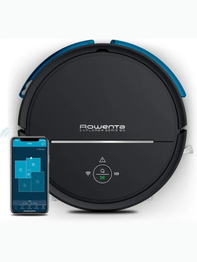 Rowenta robotstofzuiger Explorer Serie 80 RR7755 - Robotstofzuiger met dweilfunctie Zwart