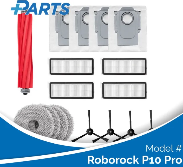 Plus.Parts Roborock P10 Pro Onderhoudsset (Plus.Parts® alternatief voor 8.02.0297) Overig