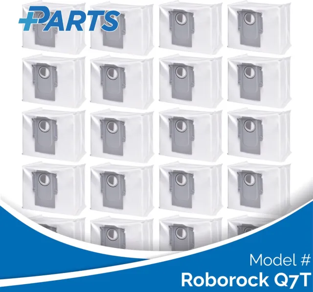 Plus.Parts Roborock Q7T Stofzakken (20 Stuks, Plus.Parts® alternatief voor 8.02.0132) Overig