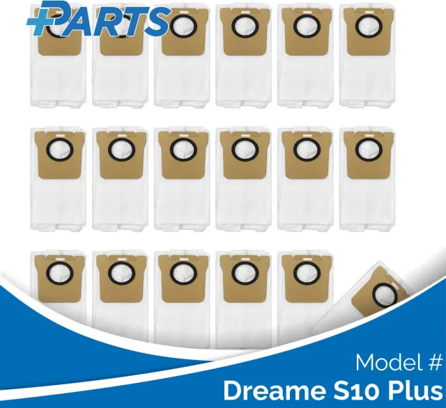 Plus.Parts Dreame S10 Plus Stofzakken (18 Stuks, Plus.Parts® alternatief voor RDB3) Overig