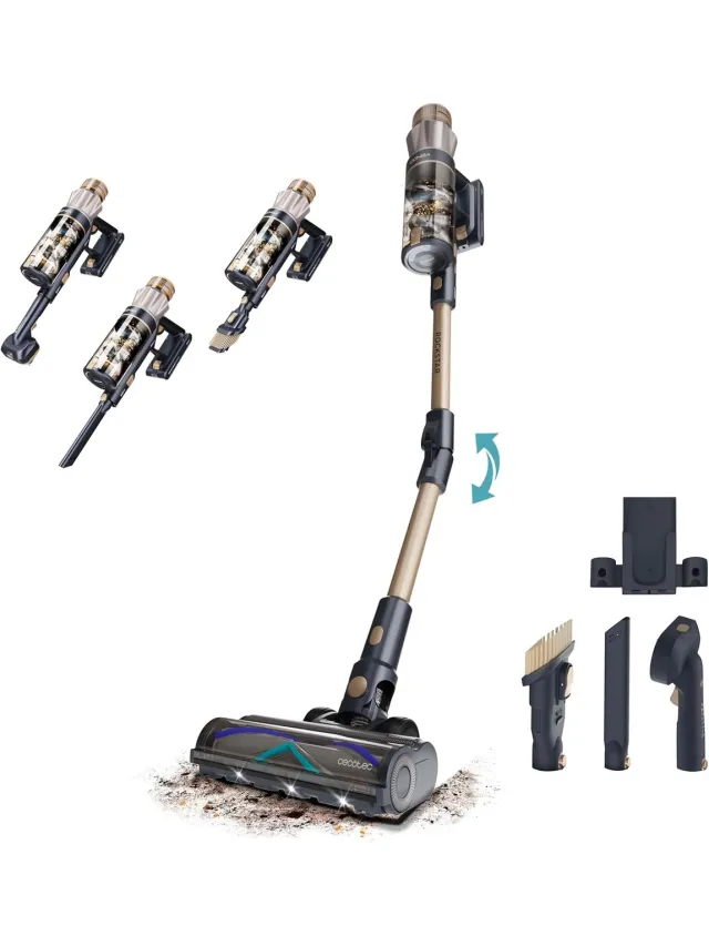 Cecotec Conga Rockstar RS90 Pet Flex Cordless Vacuum Cleaner Broom 600W Grijs