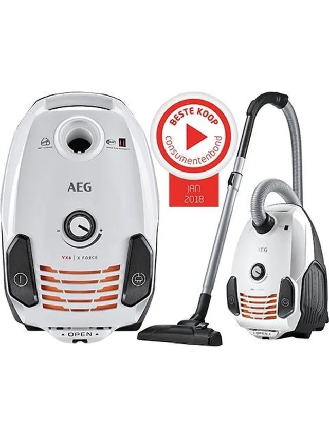 AEG VX6-2-CB-P - Stofzuiger met zak Bruin;Chocolade