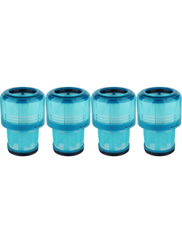 Promessa-Solutions 4 x HEPA Filter voor Dyson V15 en V11 Detect - Complete Extra Stofzuiger Vervanging. Groen