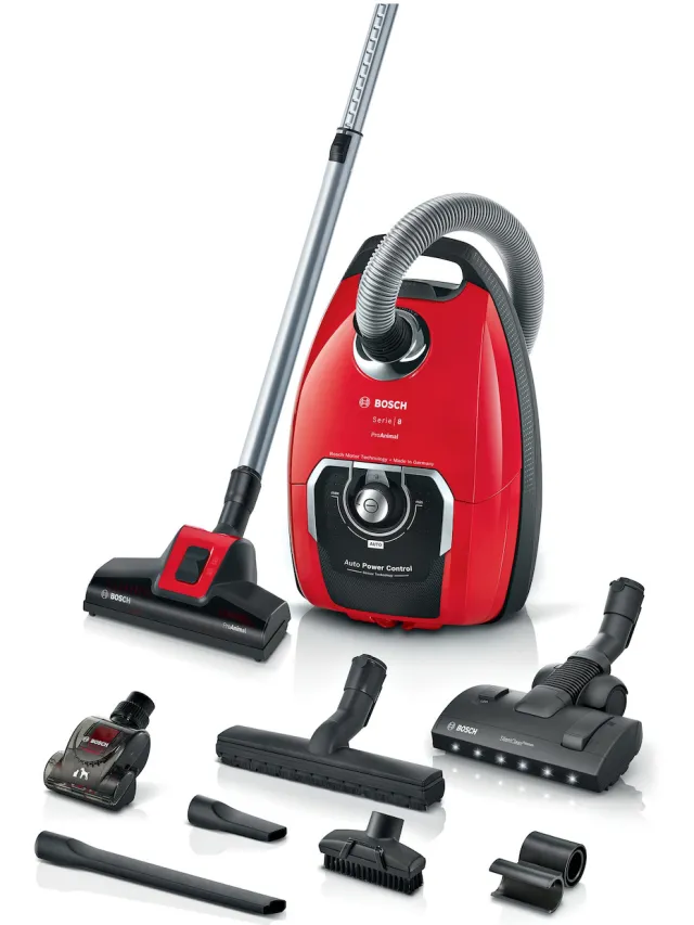 Bosch BGB8PET0L stofzuiger rood