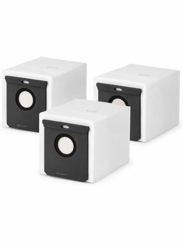 Heevey Navulset voor Heevey Robotstofzuiger Pro - Stofzakken Zwart