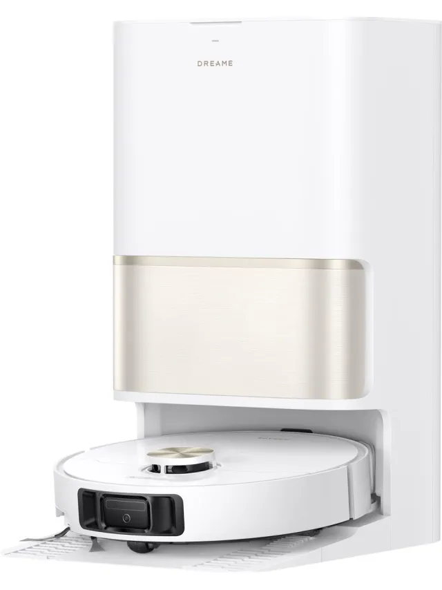 Dreame L50 Ultra AE Robotstofzuiger Parelwit - Dweilfunctie - Automatisch legen en bijvullen - Zelfreiniging op 100 °C - Huisdierenhaar - Matter Protocol - Spraak- en appbesturing - 28.000 Pa zuigkracht - Randen, hoeken, lage ruimtes, plinten