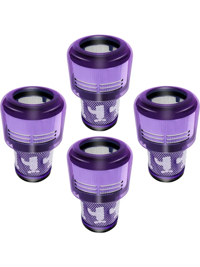 Thredo 4x Thredo Filter geschikt voor Dyson V12 Stofzuigers - 971517-01 (4 Stuks)