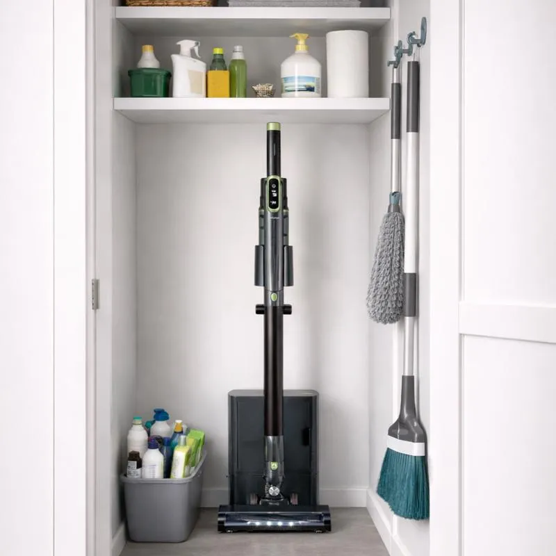 Tristar draadloze stofzuiger met oplaadstation zwart, groen, foto 4