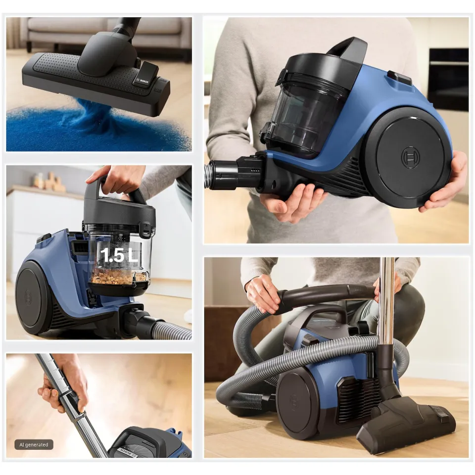 Bosch BGC05LBU2 stofzuiger blauw, foto 2