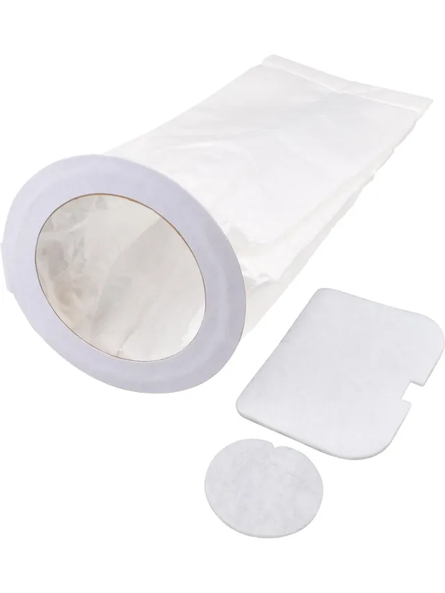 Covako Geschikt voor NILFISK. 5 stuks. Stofzuigerzakken voor Rugzakzuiger ComfortPak 10, 1471097500 + motorstoffilter en uitlaatfilter. COVAKO Merk