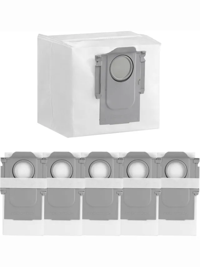 Geschikt voor Roborock (Merkloos) roborock Originele stofzuigerzakken OC-stofzakken Geschikt voor Q10S5 / Q7M5 / Q7L5 / Q7 Max+ Serie/S7 MaxV Ultra/S7 Pro Ultra/S8 Pro Ultra Serie/Q8 Max+/S8+/Q5 Pro+/S7 Max Ultra serie robotstofzuiger (6 stuks Wit