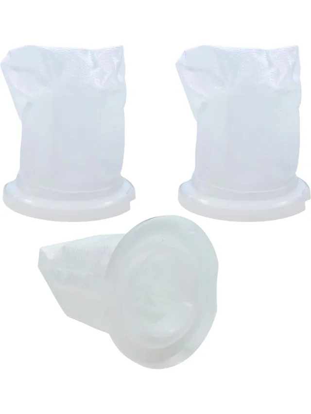 Phonillico Filter voor Vorwerk Kobold VC100 VC 100 [Pack 3] Vervangingsfilter Handstofzuiger tafelstofzuiger wit